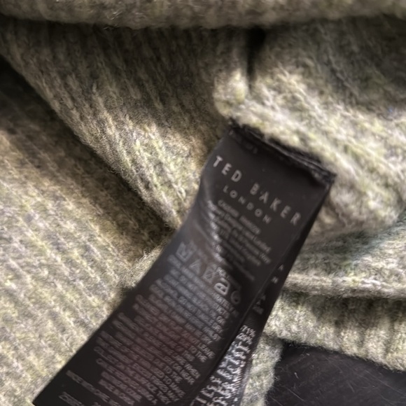 Ted Baker Light Green/grey Turtleneck Sweater wool blend - Picture 5 of 10